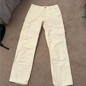 Denim Forum Off-White Cargo Pants